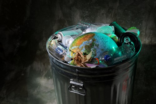 Bulky waste items ready for pickup